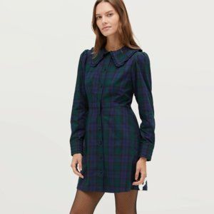 Hill House Hazel Dress, size Small, in Blackwatch Tartan color